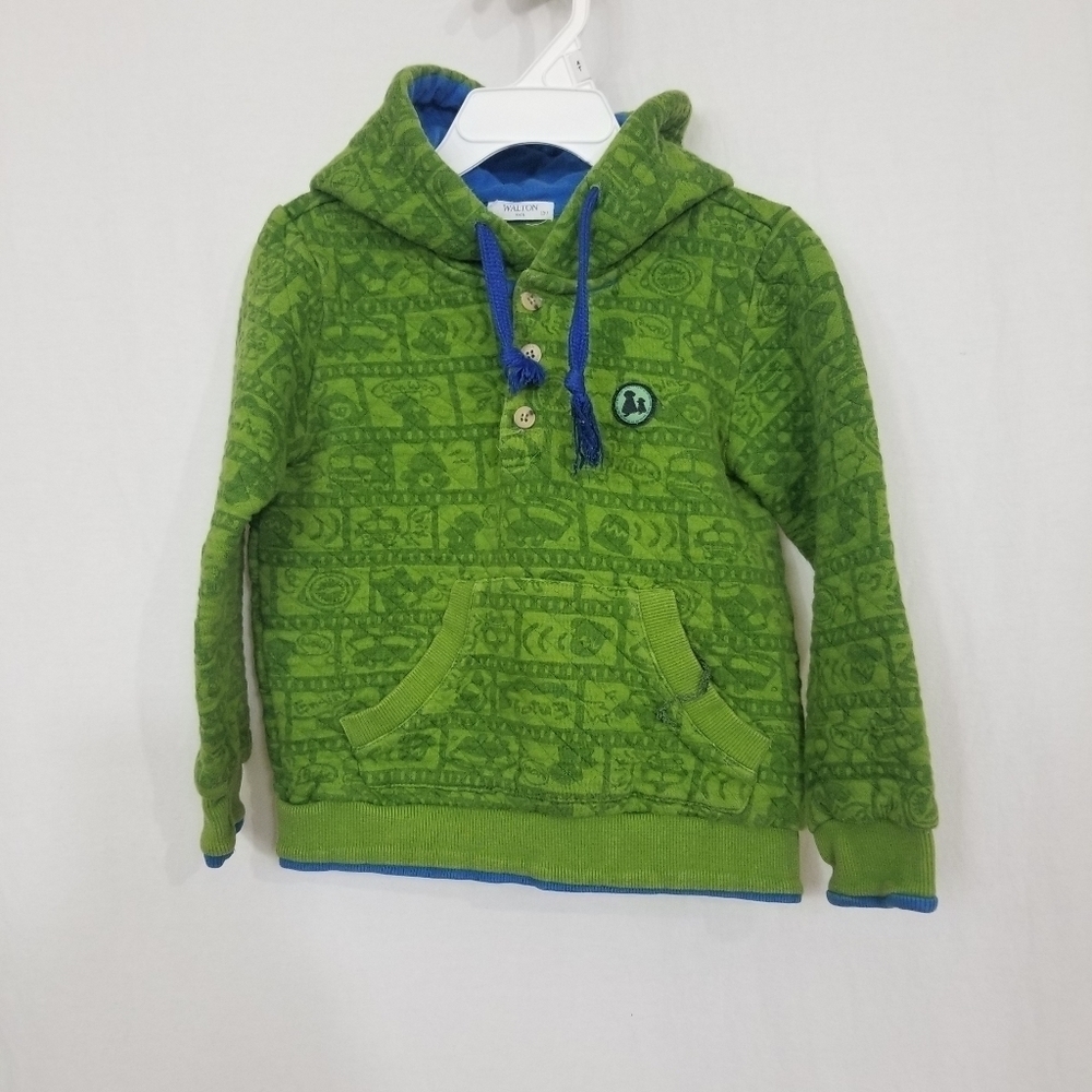 Walton Kids Quilred Hoodie Size 6